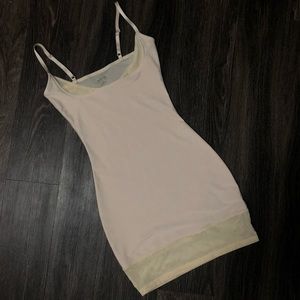 Yummie - Cream Shape-wear Slip with Mesh Detailing